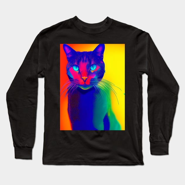 cat Art Long Sleeve T-Shirt by Soloha